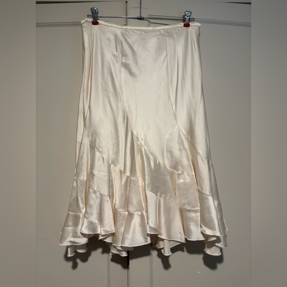 Margaret O'Leary Dresses & Skirts - Margaret O'Leary Silk Cream Midi Skirt